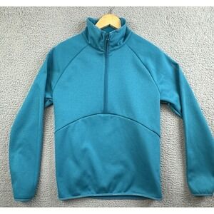 Salomon Sweater Womens Medium Blue Fleece 1/4 Zip Pullover Outdoors